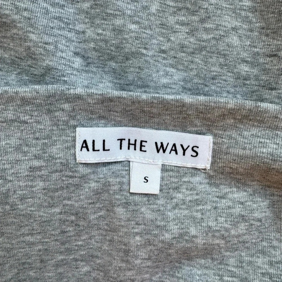 All The Ways Silvija Revolve Grey Mini Halter Dress Gray Small New - Picture 2 of 5